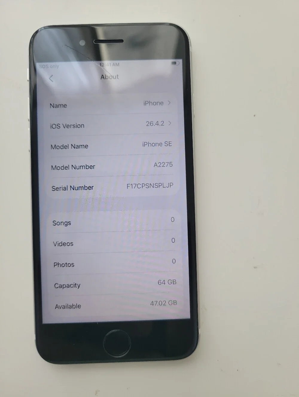Apple iPhone SE 3rd Gen 64 GB Used White (Unlocked) **AJ**